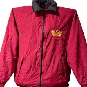 Vintage ~Devon & Jones ~ Jacket ~ Men’s ~ Medium ~ Lined ~ Red ~ Coat ~ Full Zip